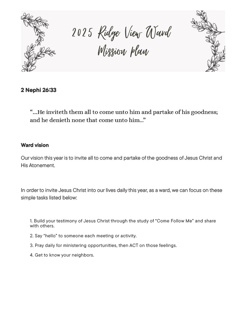 Mission Plan Flyer