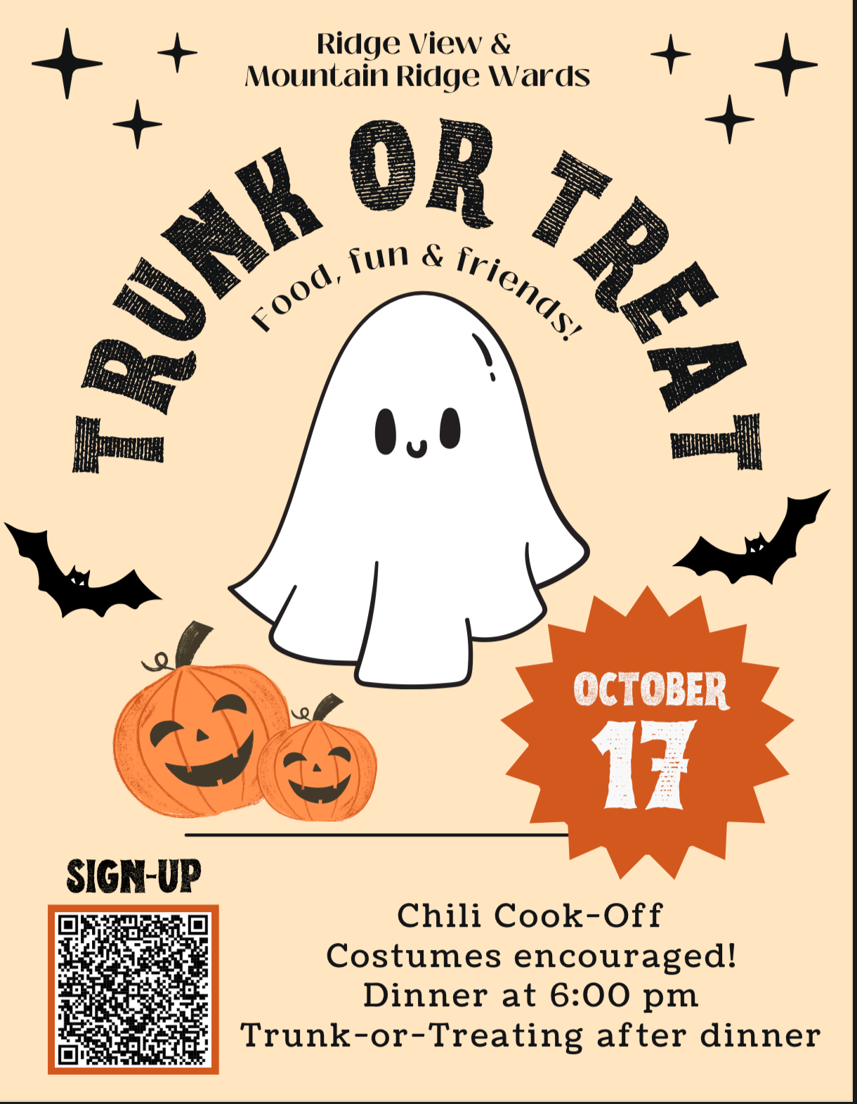 Chili Cookoff and Trunk or Treat